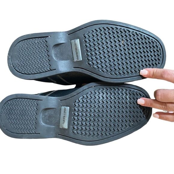 Johnston & Murphy Shuler Bicycle Black Shoe Size 8 - Picture 6 of 8